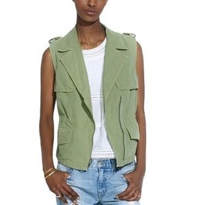 Madewell modern safari zip up utility vest size small